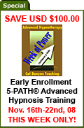Advanced Hypnosis Training - Nov. 16 - 22, 2008