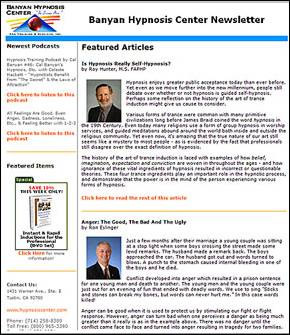 Banyan Hypnosis Center Newsletter