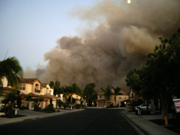 Fire Burning Near Banyan Hypnosis Center and Banyan Home