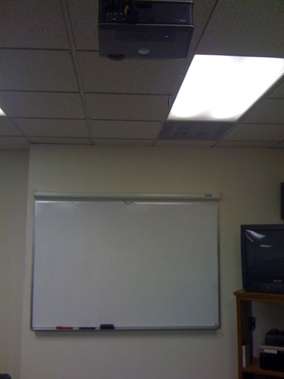 Projector in Hypnosis Training Classroom