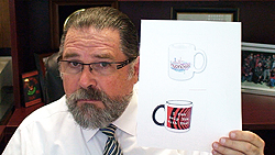 hypnotherapy trainer cal banyan gives away free hypnosis mugs
